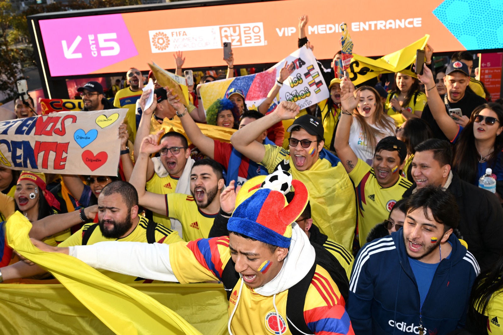 La colonia colombiana en Melbourne
se ha hecho sentir con las jugadoras de la Selección.