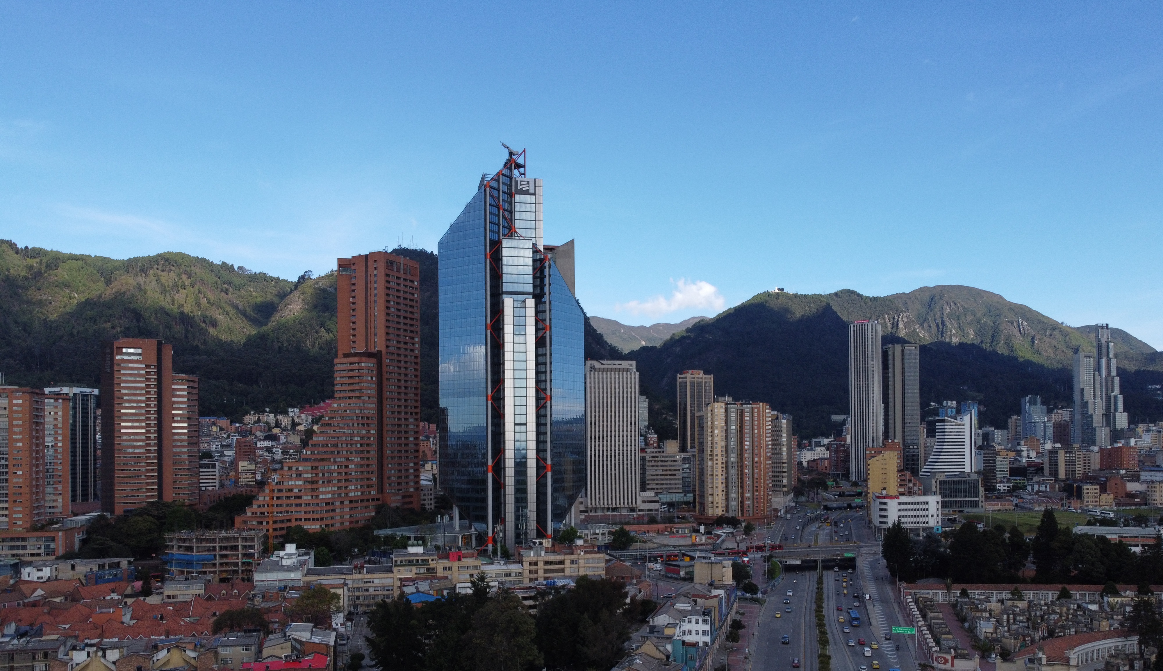 Panorámica de Bogotá desde la calle 26