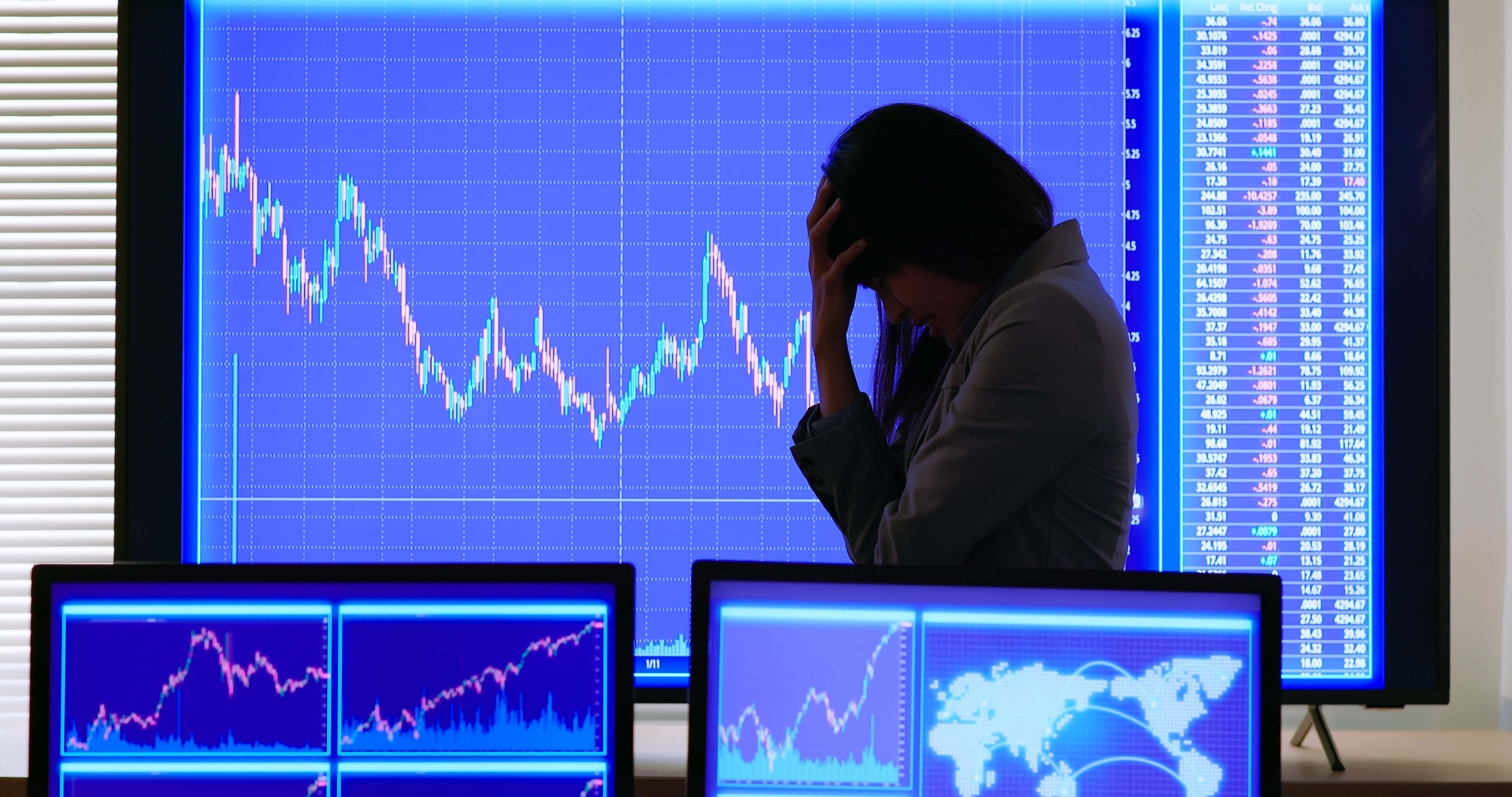 descenso  acciones  bolsa valores