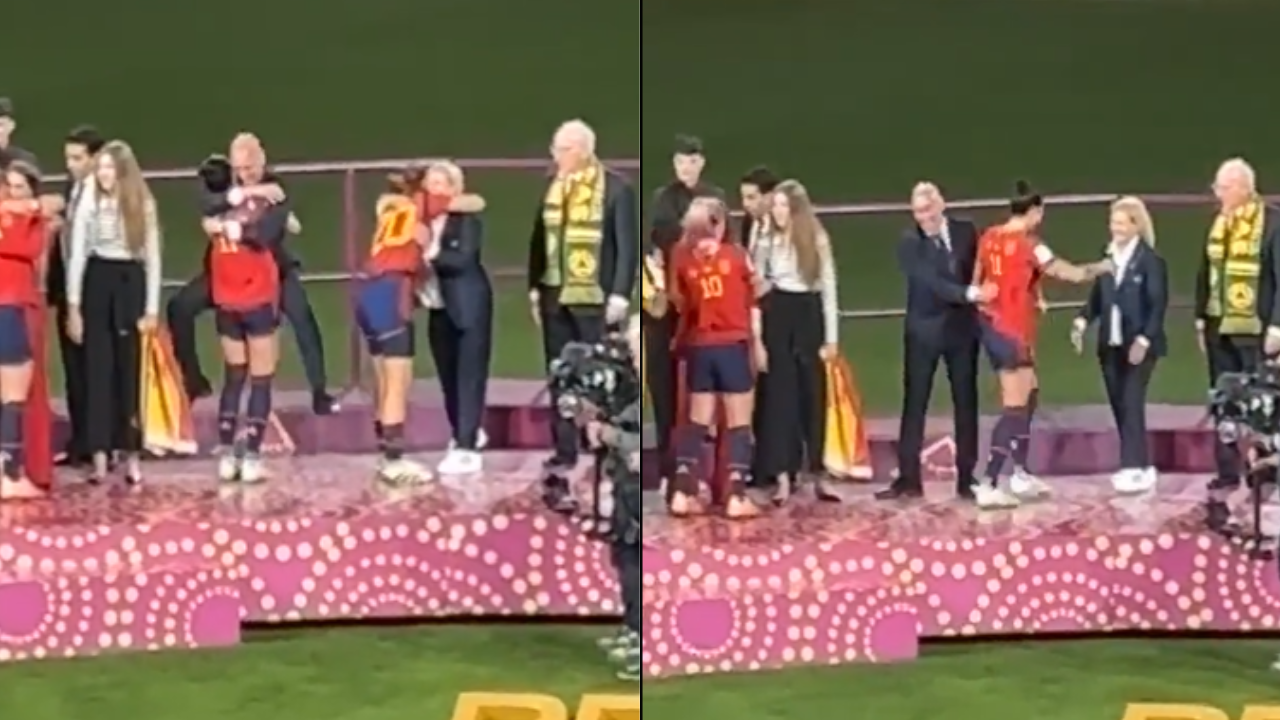 El video no conocido, hasta ahora, en donde se observan nuevos detalles del beso entre Luis Rubiales y Jenni Hermoso