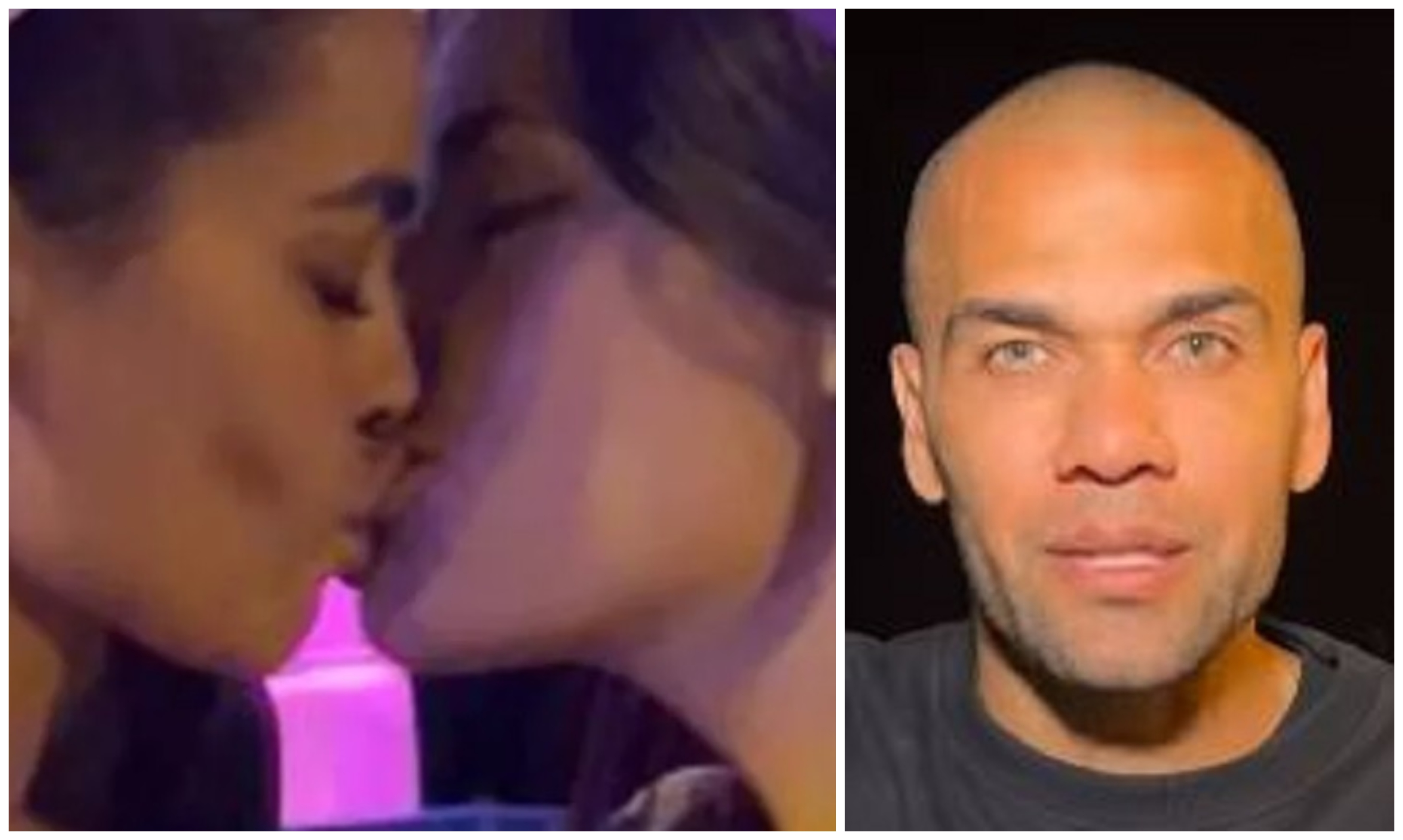 Dani Alves, olvidado por su esposa beso de Joana Sanz con una modelo le da la vuelta a España