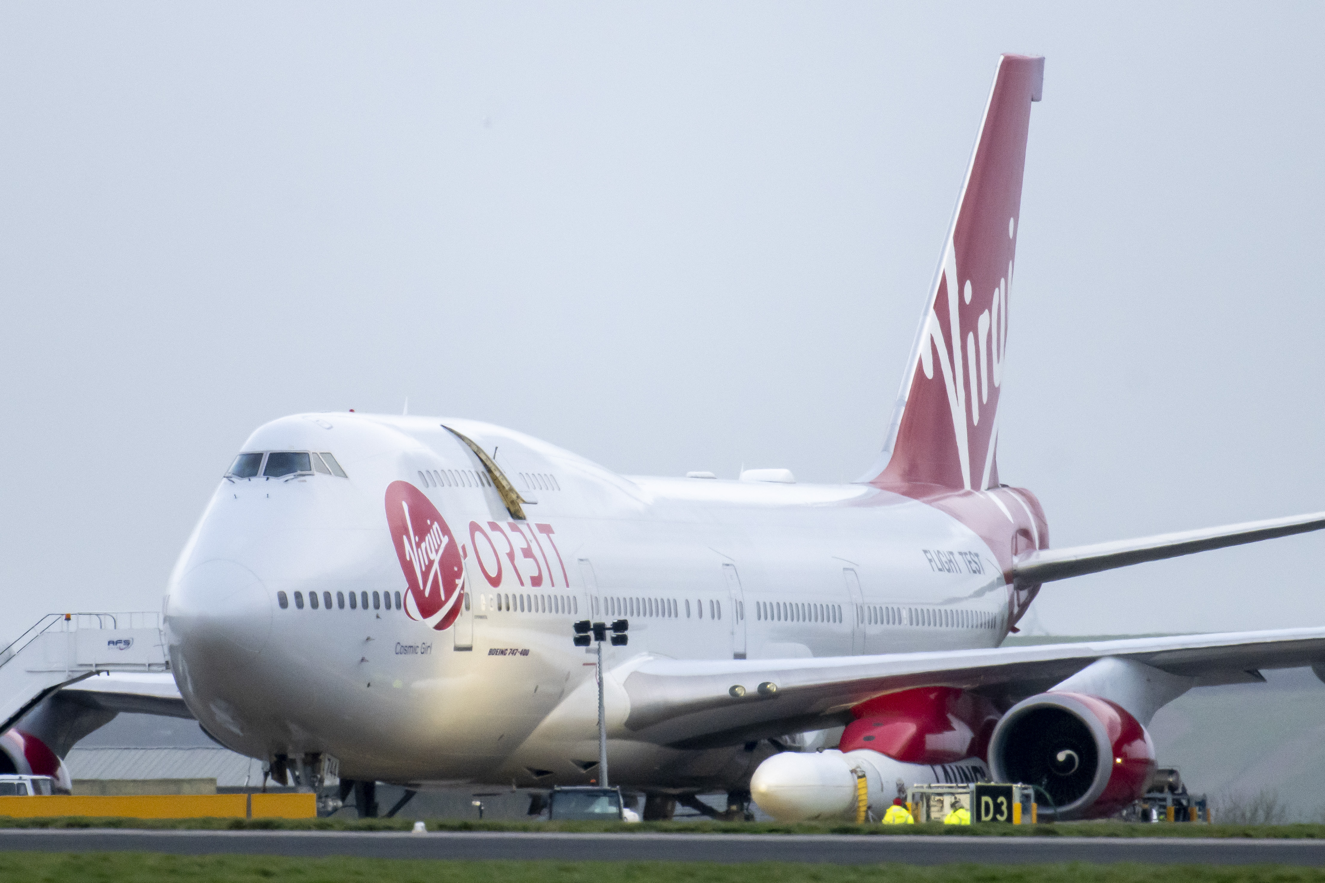 Una vista general de Cosmic Girl, un avión Boeing 747-400. Imagen de referencia (Photo by Matthew Horwood/Getty Images)