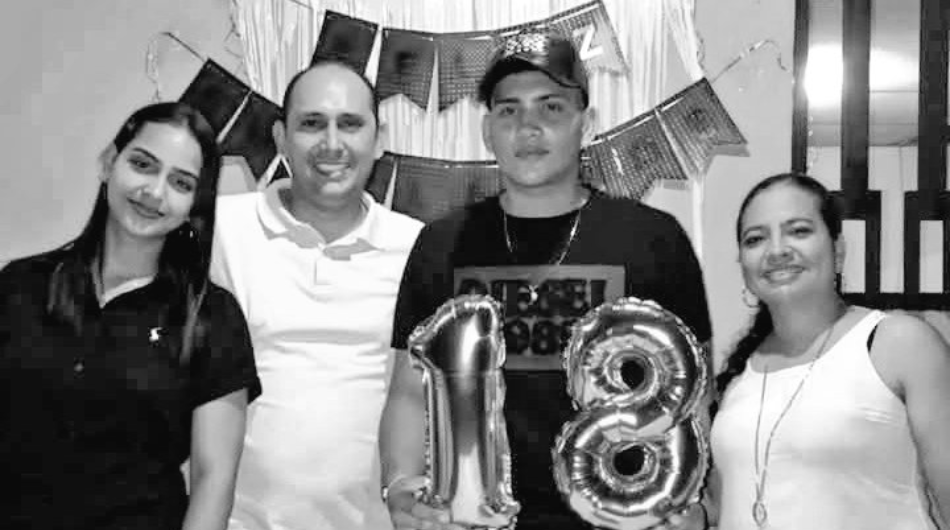 Familia asesinada en masacre de Aguachica, Cesar, este 29 de diciembre.