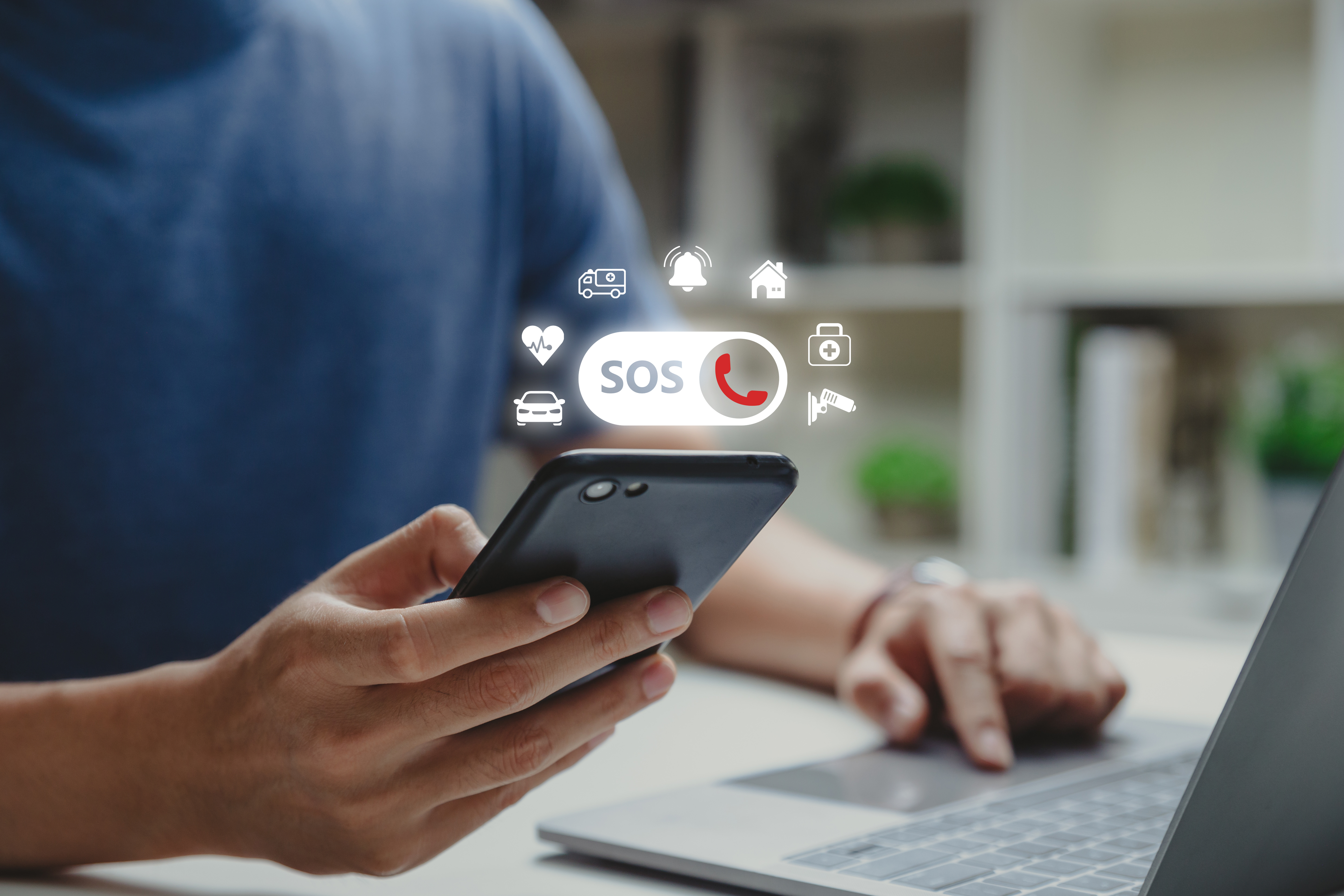 La función "Emergencia SOS" está disponible para iOS y Android.