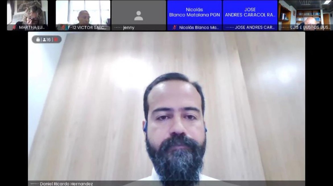 Audiencia de imputación contra el fiscal del caso Odebretch Daniel Ricardo Hernández