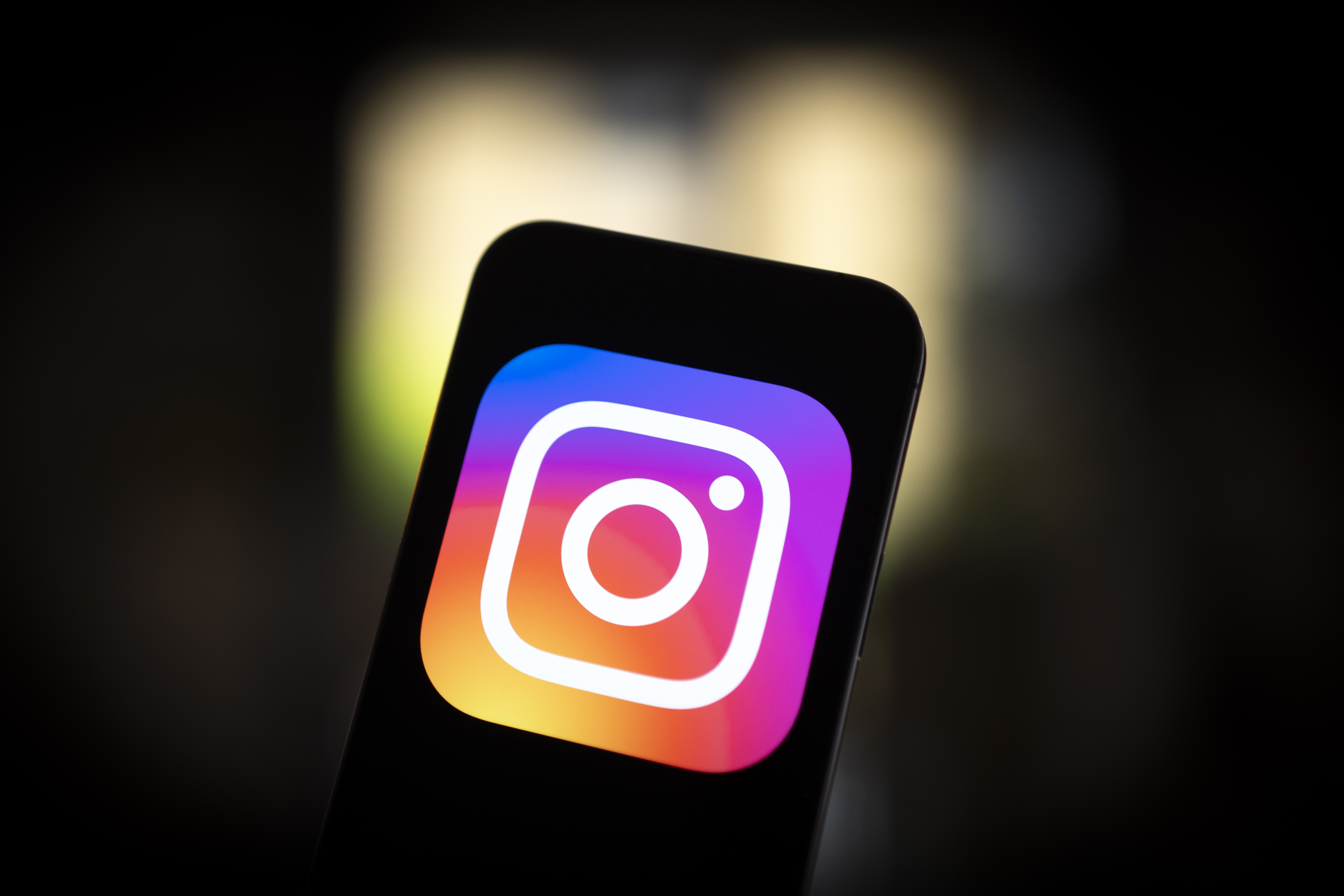 The Instagram logo is seen on a mobile device in this photo illustration in Warsaw, Poland on 20 July, 2023. (Photo by Jaap Arriens/NurPhoto via Getty Images)