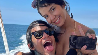 La pareja fue vista en el aeropuerto de Cancún.