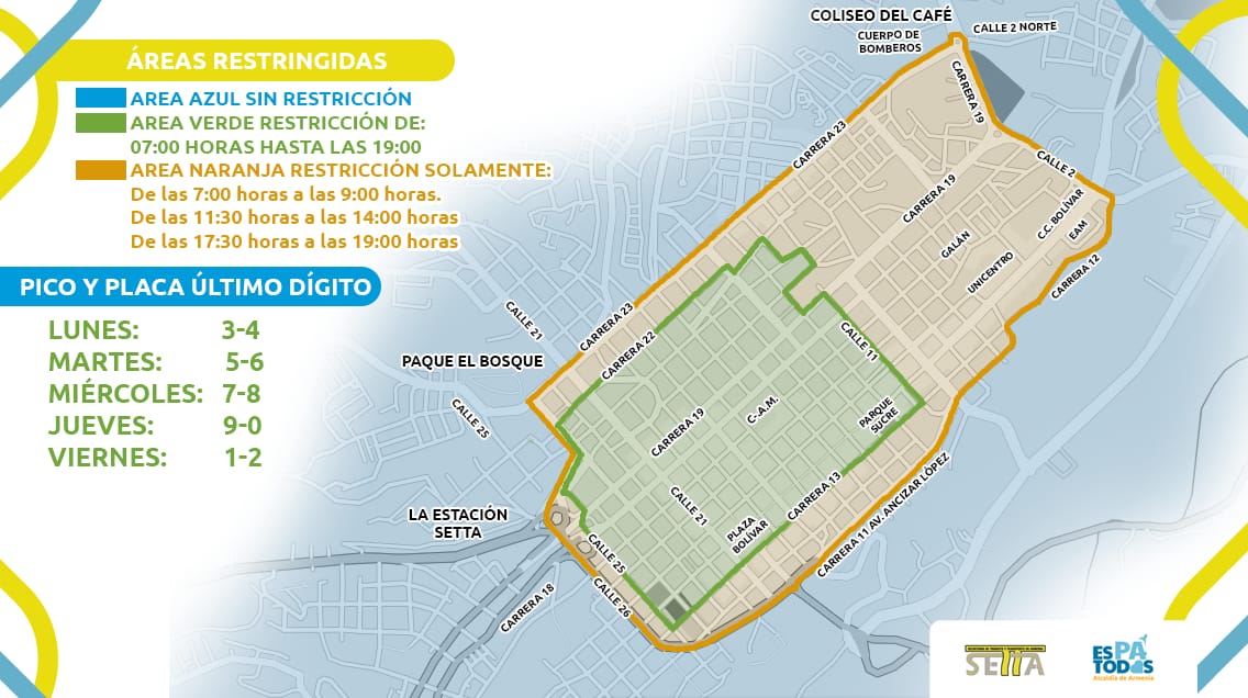 Quienes no cumplan con la medida en la ciudad de Armenia se hacen acreedores a una multa de quince salarios mínimos legales vigentes diarios.