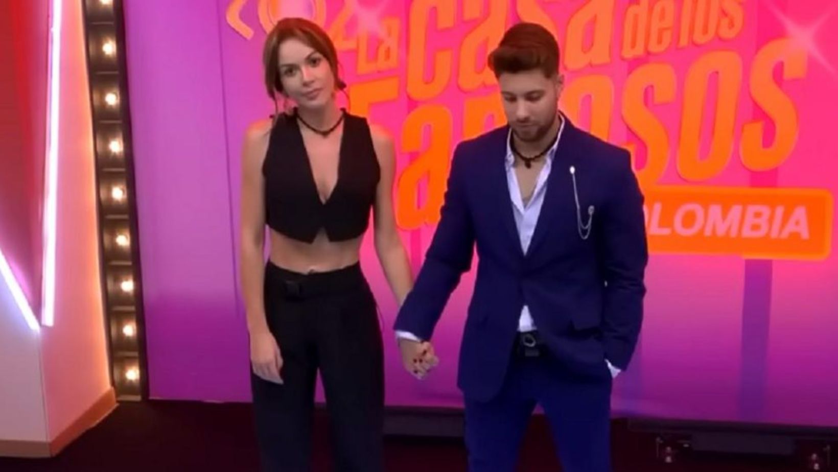 Nataly Umaña y Melfi en La casa de los famosos