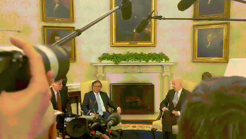 Reunión entre Gustavo Petro y Joe Biden.