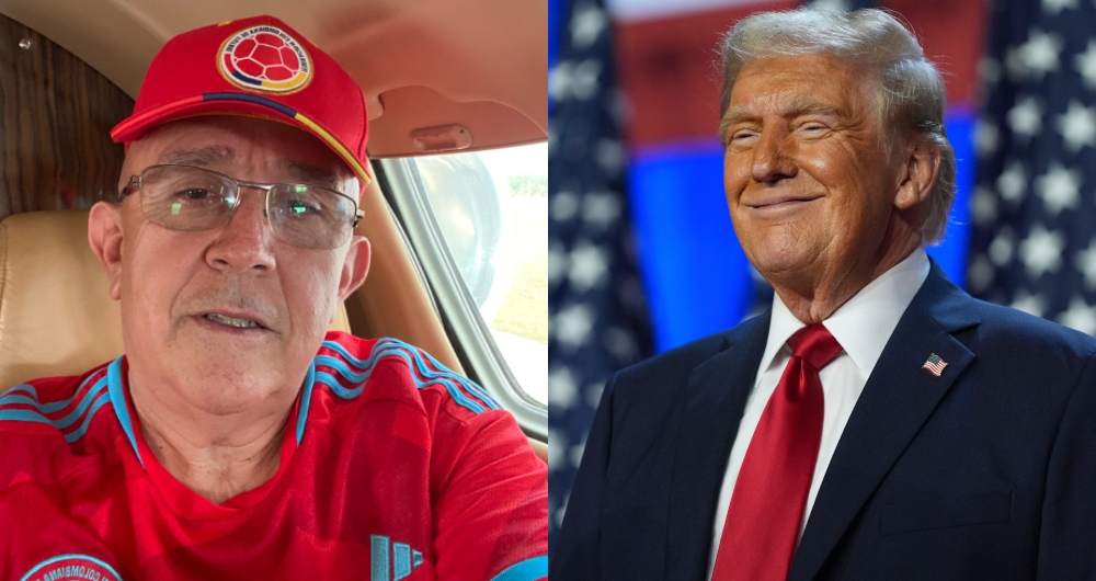 De izquierda a derecha: el concejal electo Fabio Andrade y Donald Trump, quien volverá a ser presidente de los Estados Unidos.