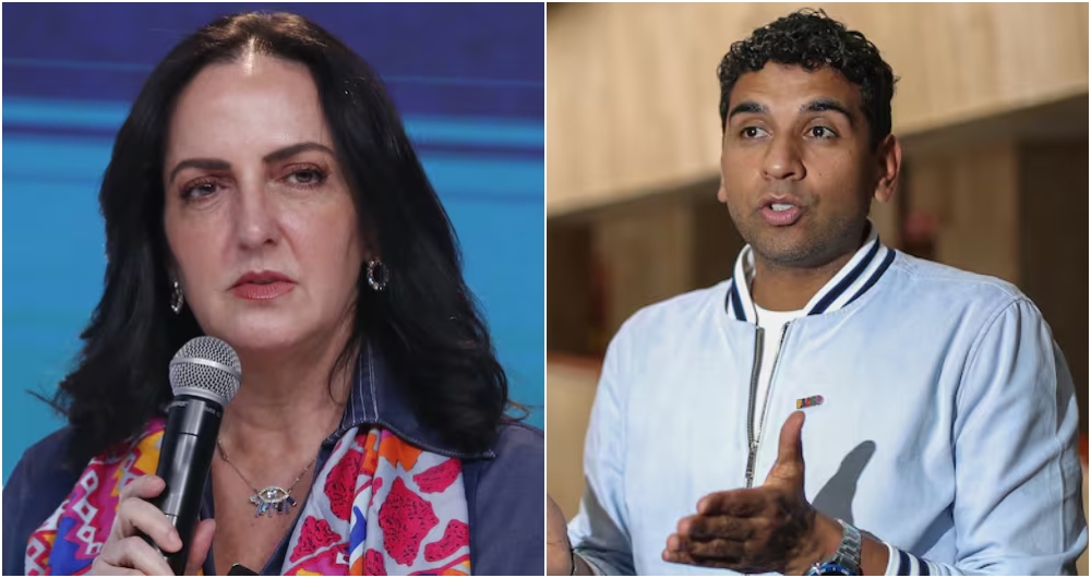 Los congresistas María Fernanda Cabal y David Racero.