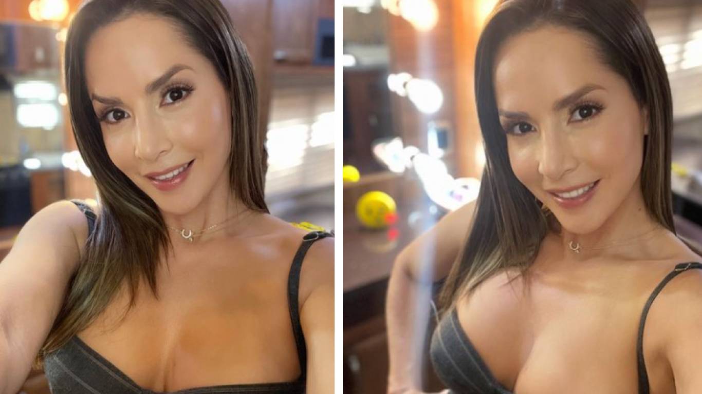 El sexy vestido rojo y mega corto con el que Carmen Villalobos deslumbró