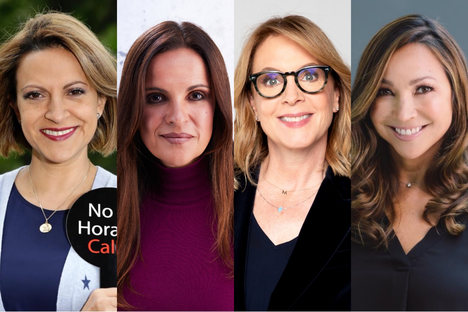 Jineth Bedoya, periodista, escritora y activista contra la violencia de género;  María Andrea Nieto, directora de ‘El Control’ y columnista de SEMANA; María Elvira Arango, directora de los Informantes y D’Arcy Quinn, periodista de La FM Radio.