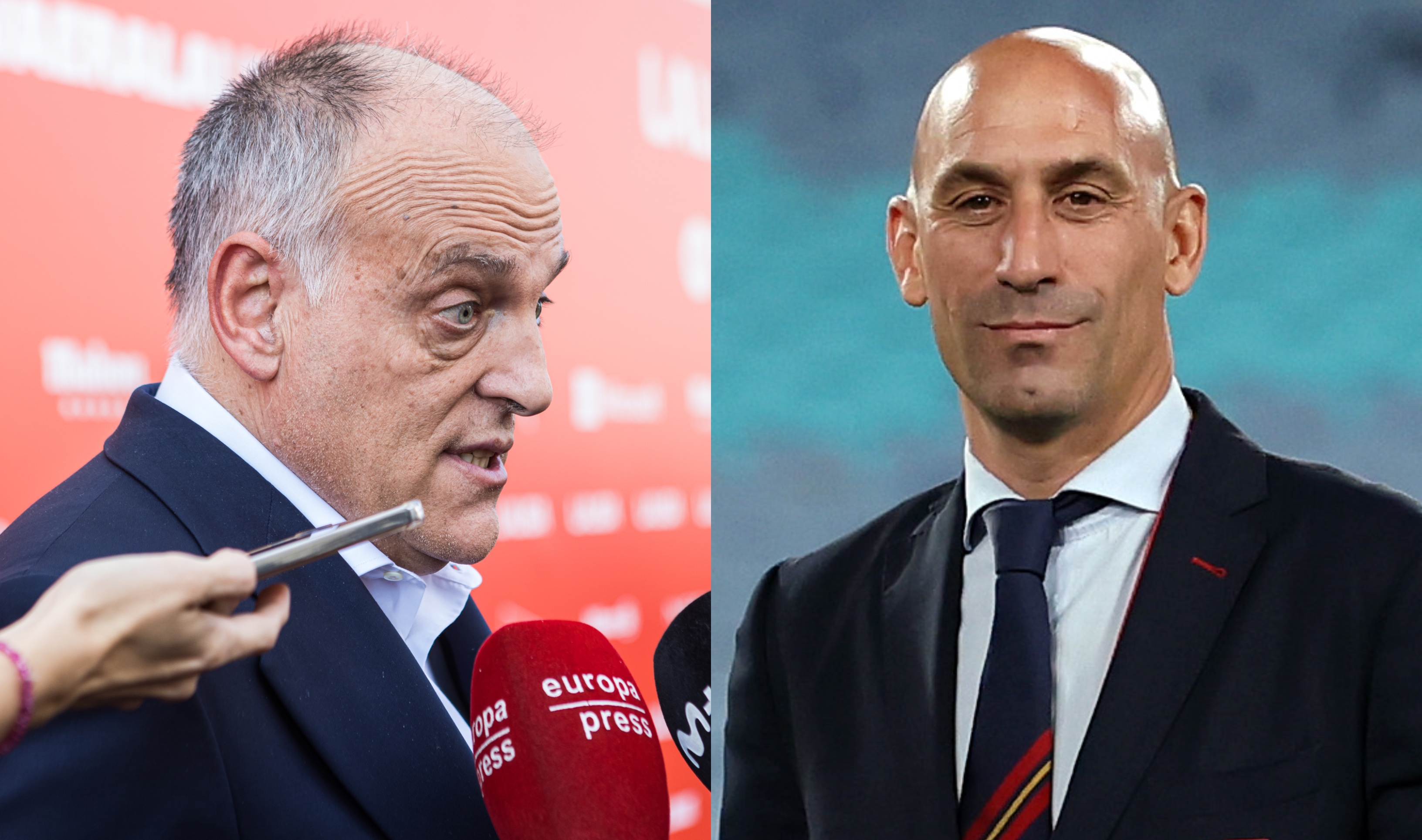 Javier Tebas y Luis Rubiales.