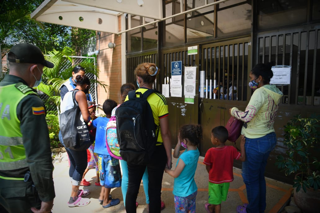 Seis niños fueron dejados a disposición del ICBF para el restablecimiento de sus derechos.