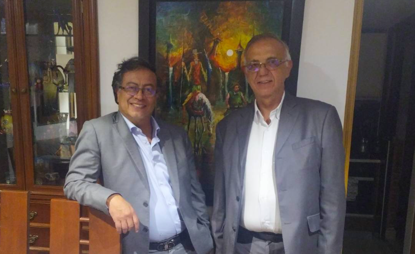 El candidato Gustavo Petro y el exmagistrado Iván Velásquez