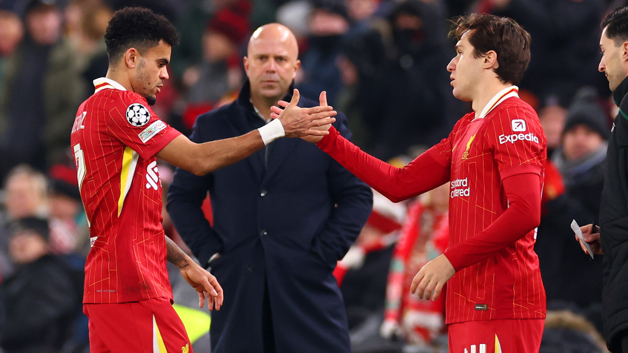 Luis Díaz recibió la confianza de Slot en Champions