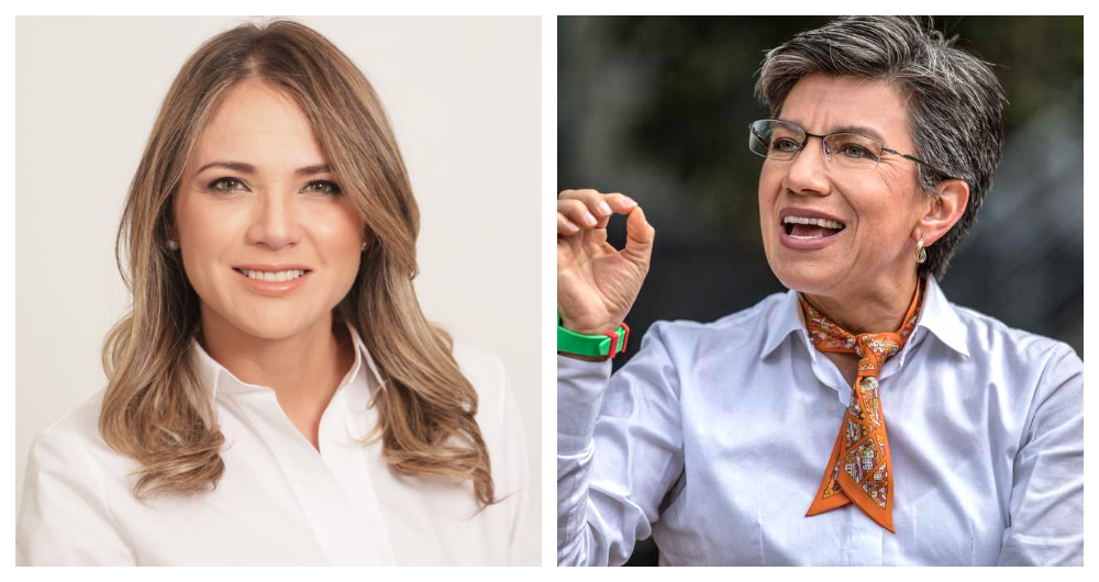 Carolina Arbeláez y Claudia López.
