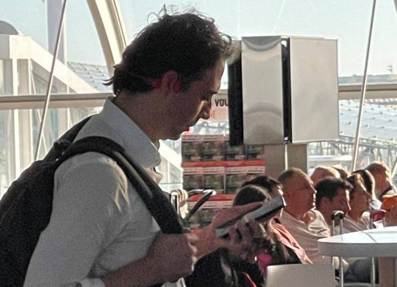 Daniel Quintero Calle durante su viaje a Europa.