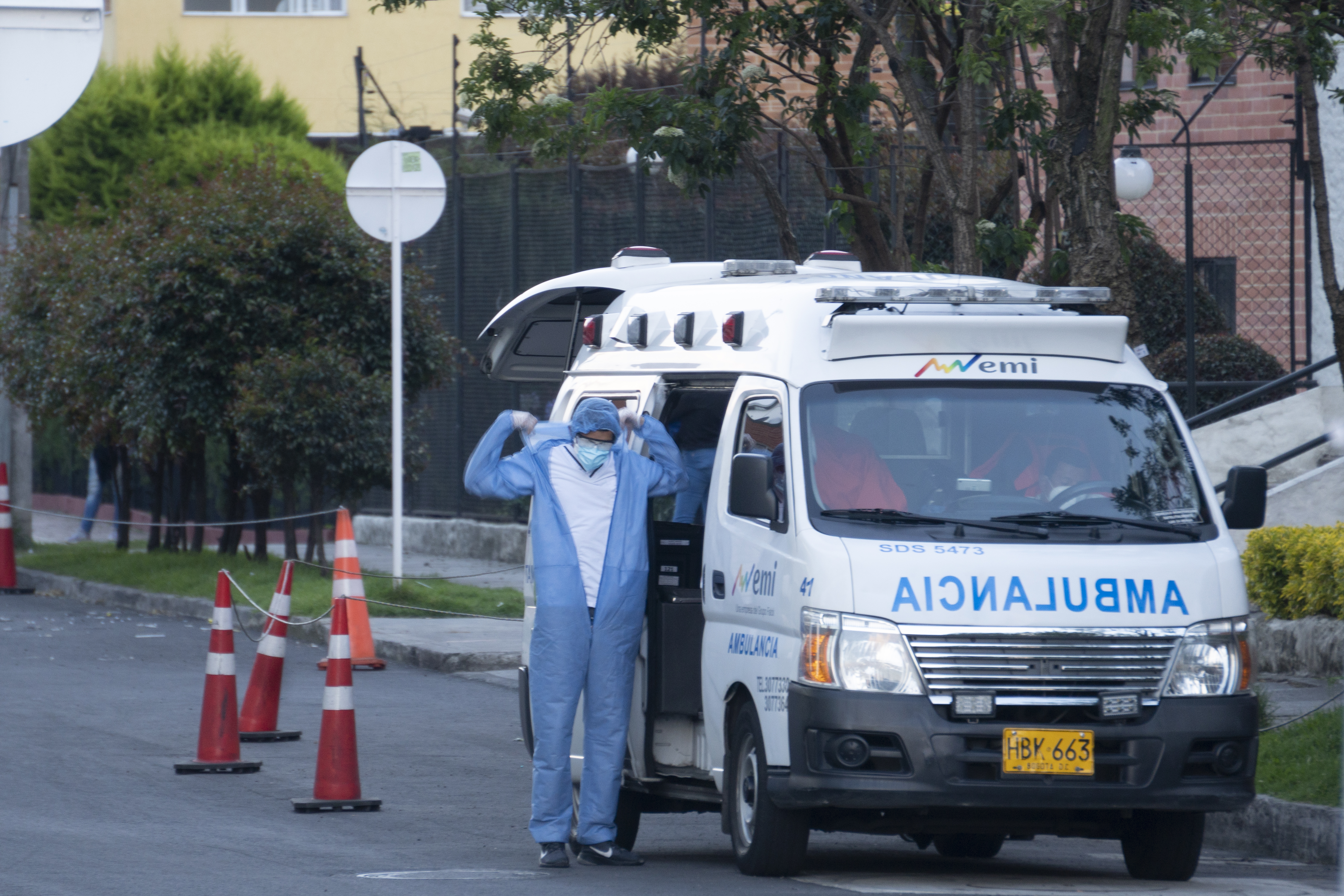 Coronavirus en Bogotá, Colombia. Foto de Daniel Garzón Herazo/NurPhoto via Getty Images)