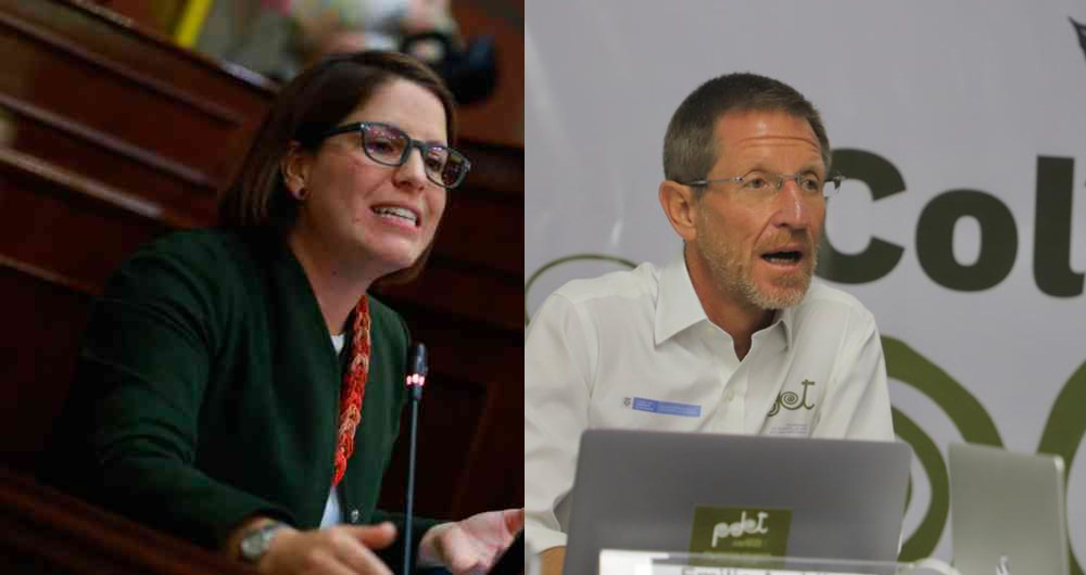 Juanita Goebertus y Emilio Archila