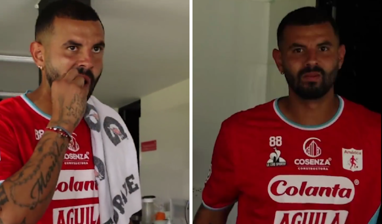 Edwin Cardona sorprendió comiendo chontaduro en América de Cali