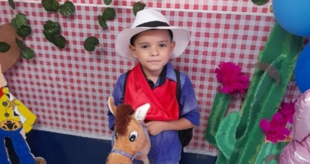 Maximiliano Cano, menor desaparecido en Remedios, Antioquia. Fotografía publicada con autorización de su madre, Sandra Cano.