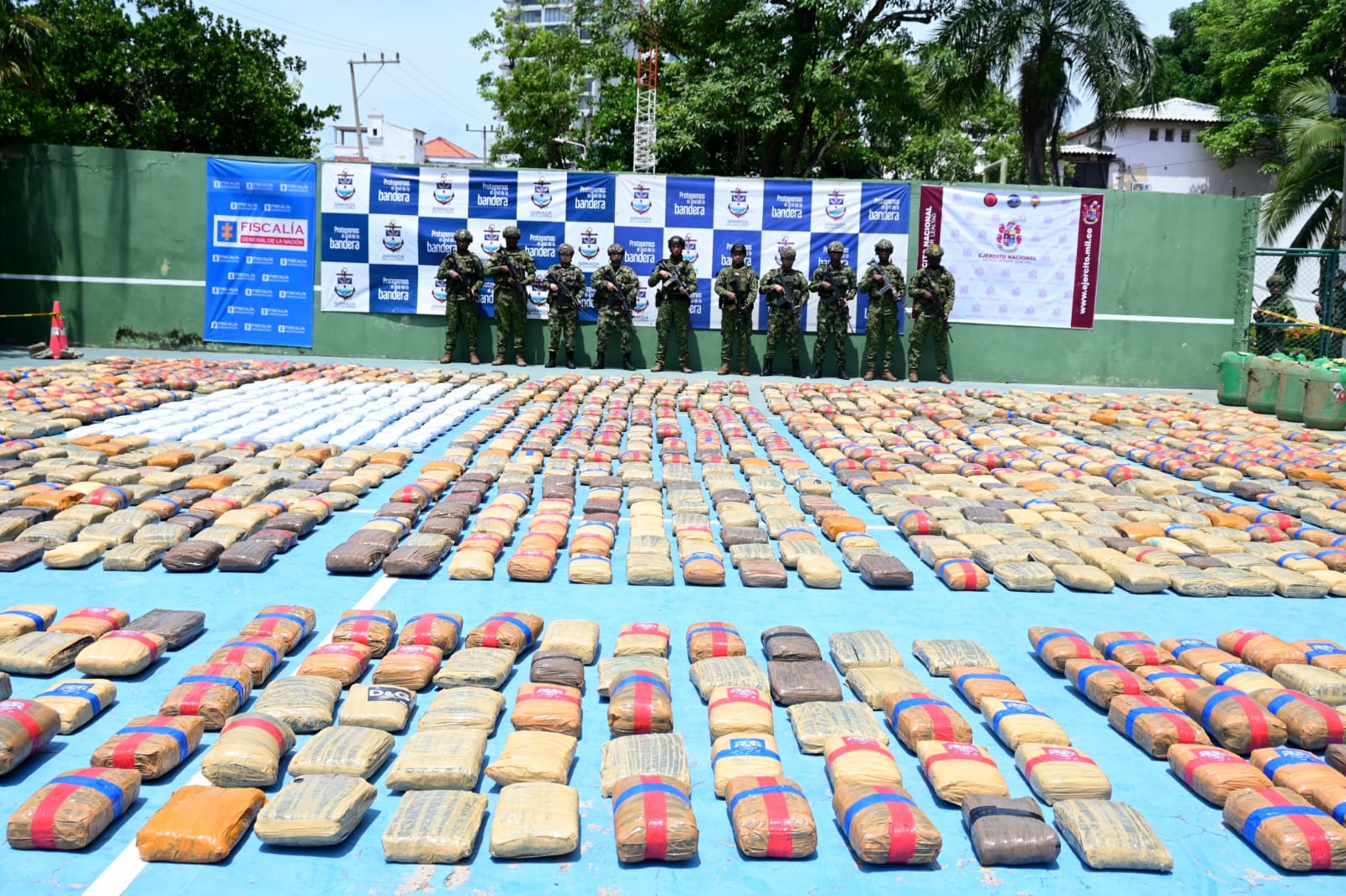 Gran incautación de marihuana en el Atlántico: operativo conjunto permitió quitarle 1.7 toneladas al Clan del Golfo