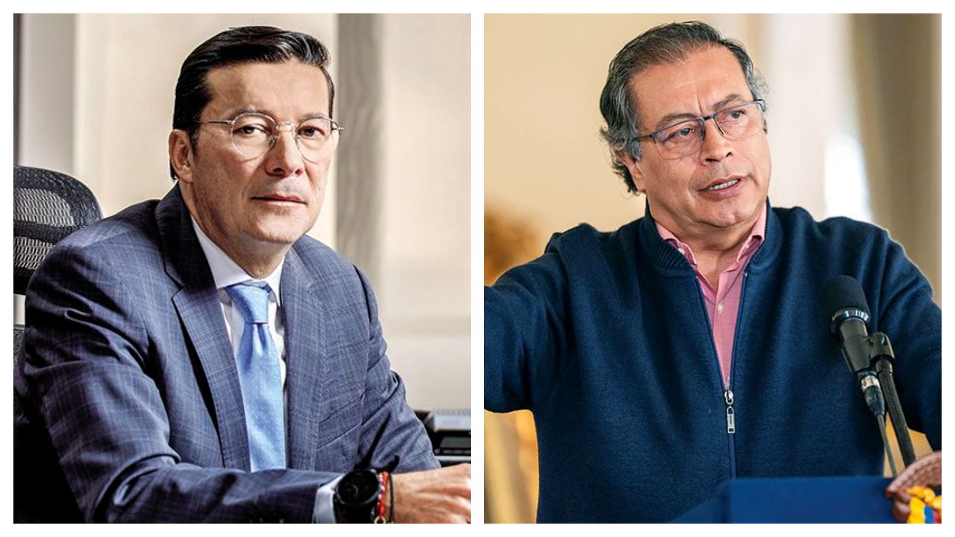 Hernán Penagos y Gustavo Petro.