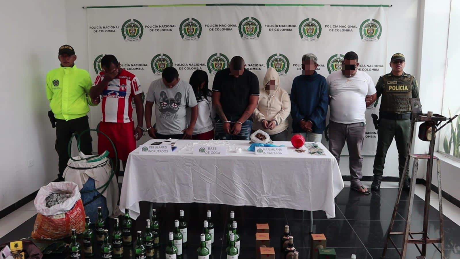 Presuntos miembros de banda Los Magníficos, dedicados al tráfico de estupefacientes en Barranquilla.