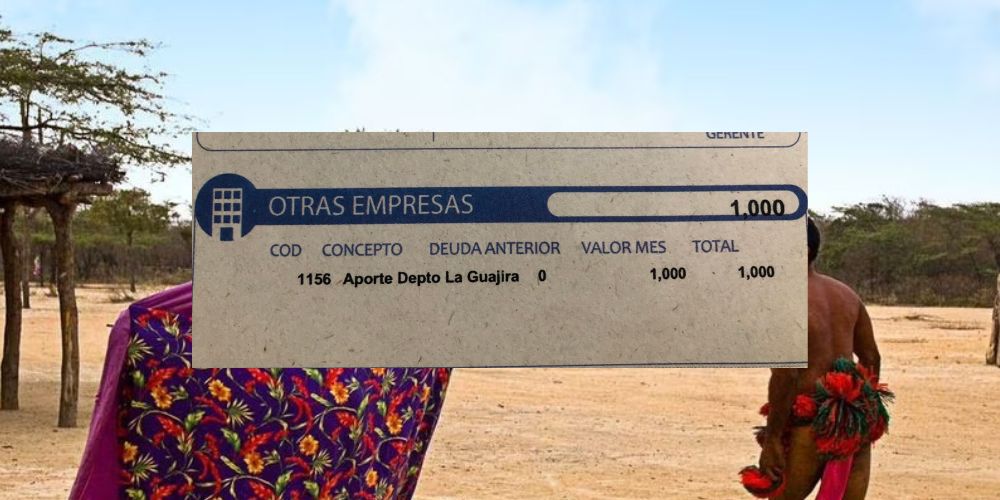 Aumento del recibo de energía para apoyar a La Guajira.