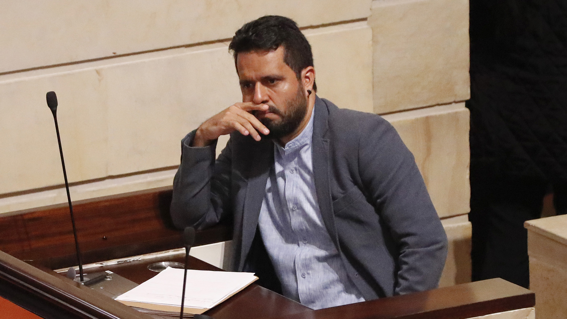 representante a la Cámara del Pacto Histórico Alfredo MondragónComisión Séptima de la Cámara de Representantes  debate de la reforma a la saludBogota abril 25 del 2023Foto Guillermo Torres Reina / Semana