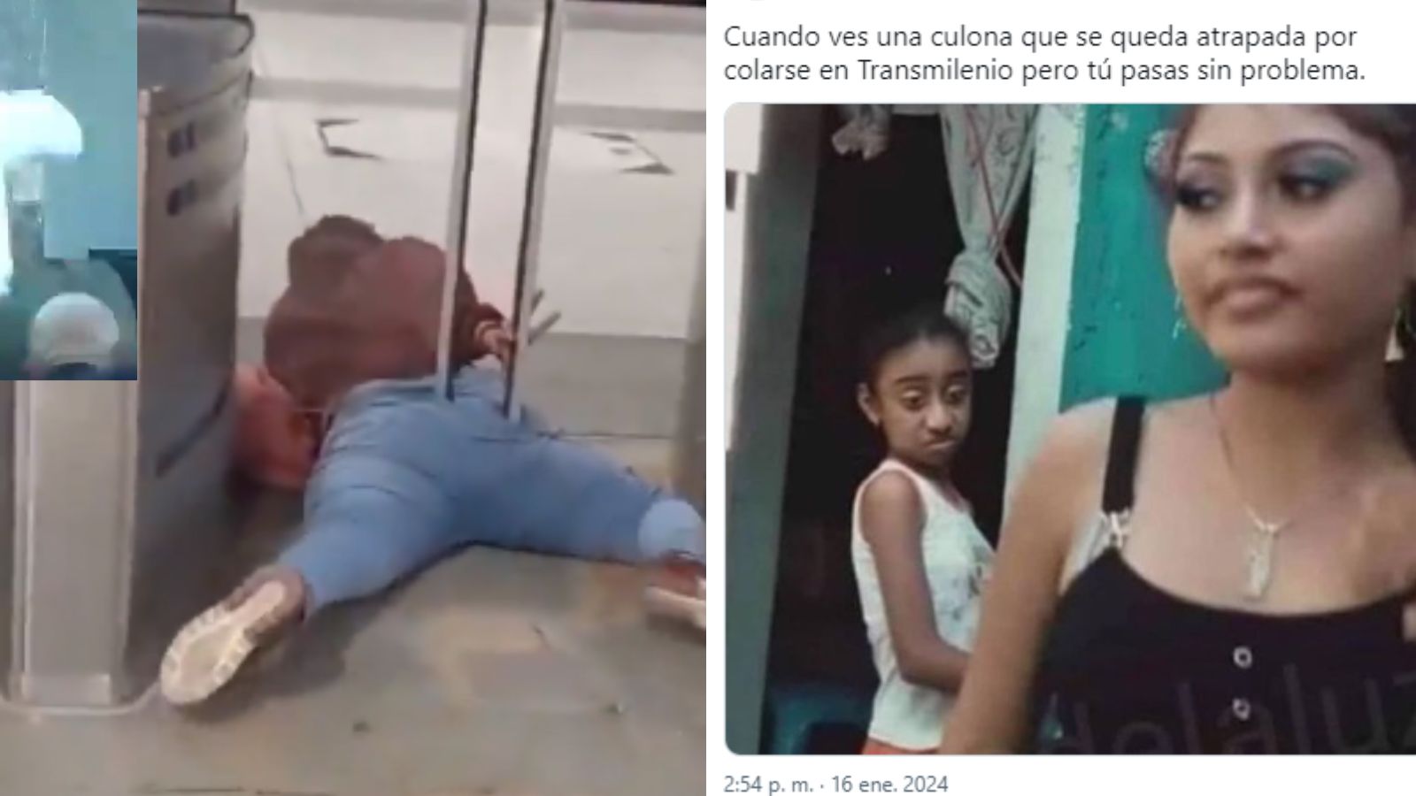 Los divertidos memes que dejó en redes la mujer que quedó atrapada tras  intentar colarse en TransMilenio