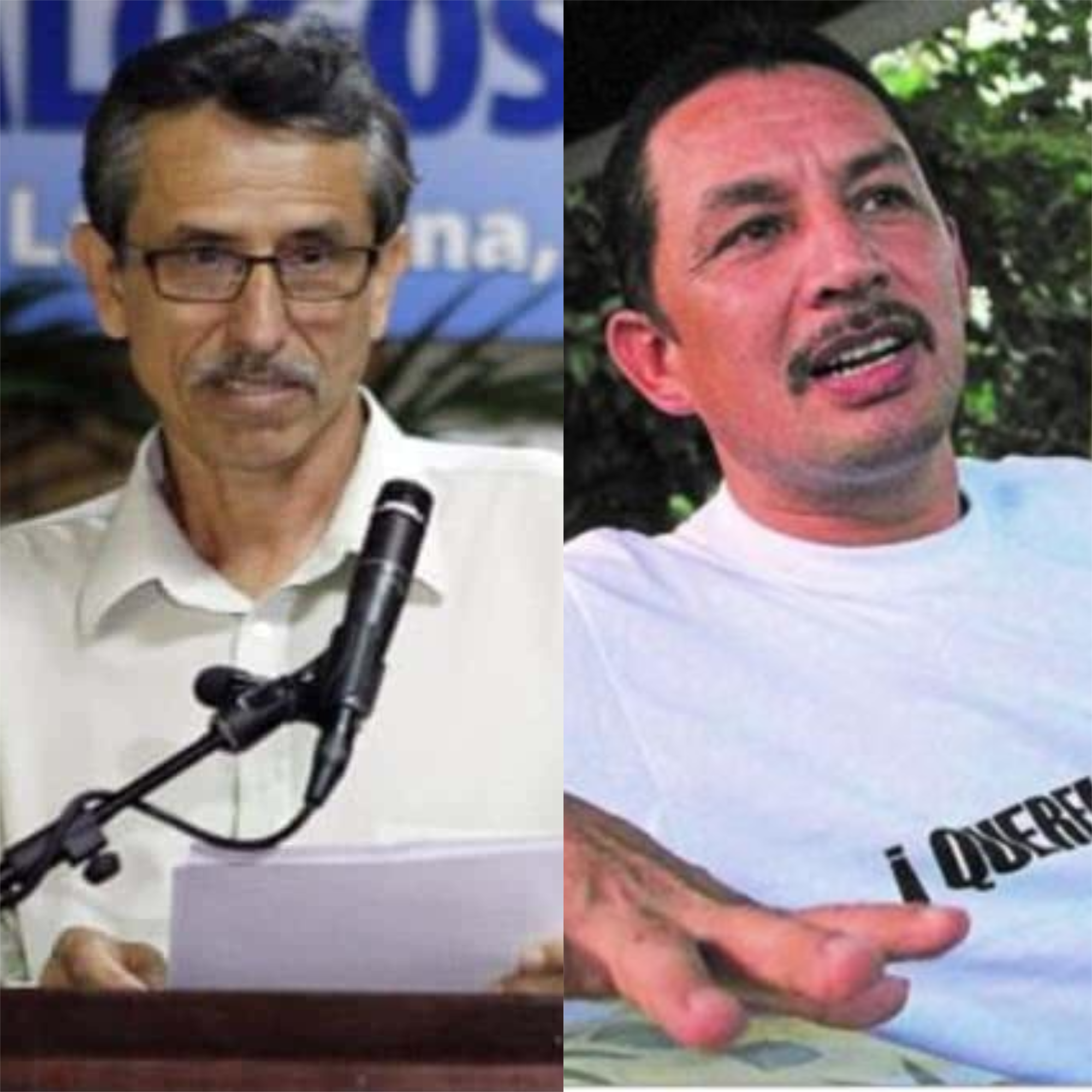 Walter Mendoza (Izq) y el Zarco Aldinever (Der), posibles sucesores de Iván Márquez.