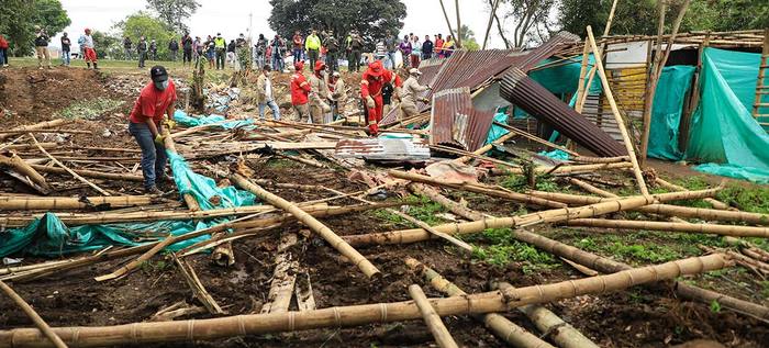 Invasiones en el jarillón del río Cauca en Cali