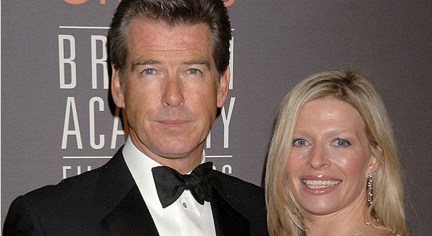 Pierce Brosnan y su hija Charlotte, en los BAFTA Film Awards en 2006.
