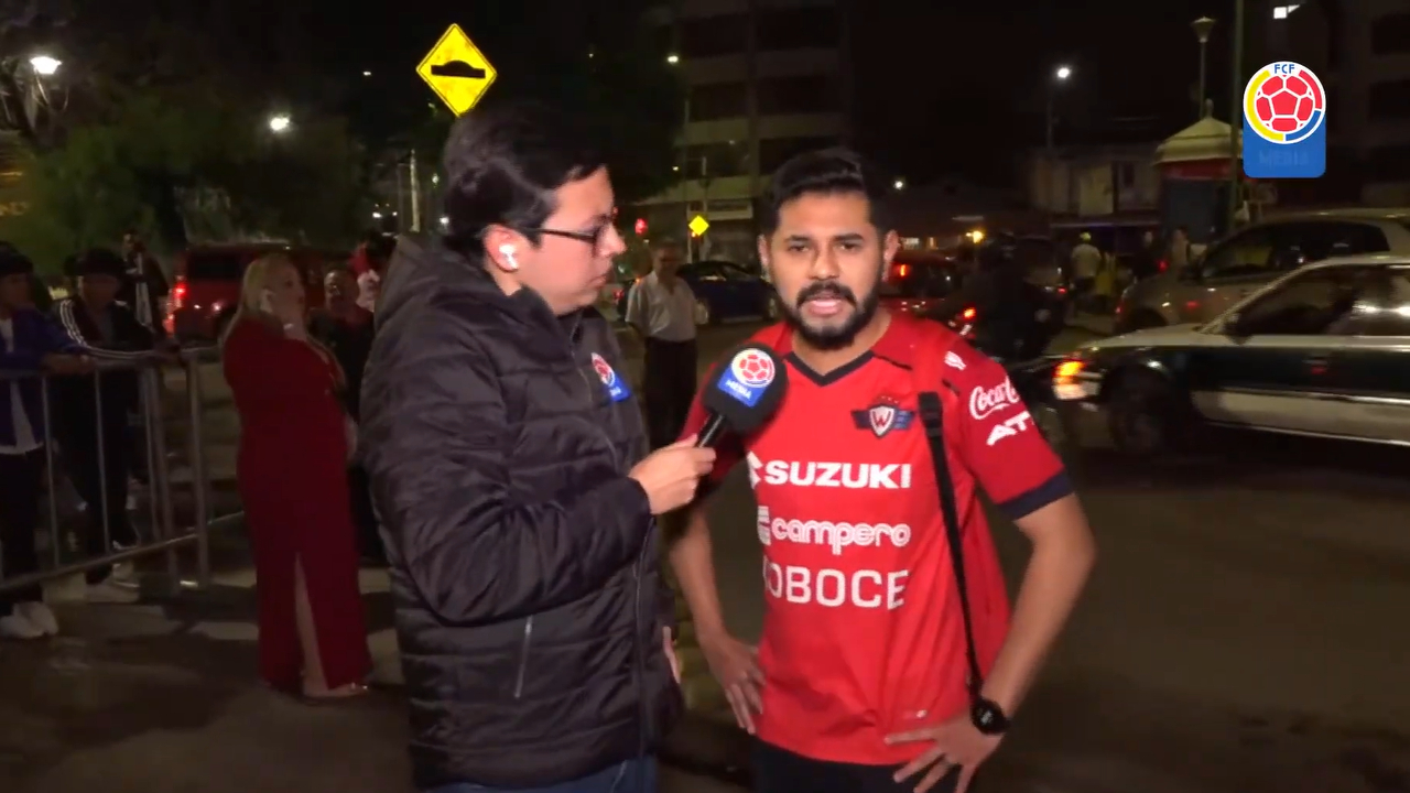 Hincha boliviano fue hasta el hotel de la Selección Colombia a "meter presión"