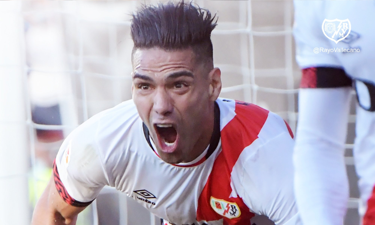 Falcao en el Rayo Vallecano.