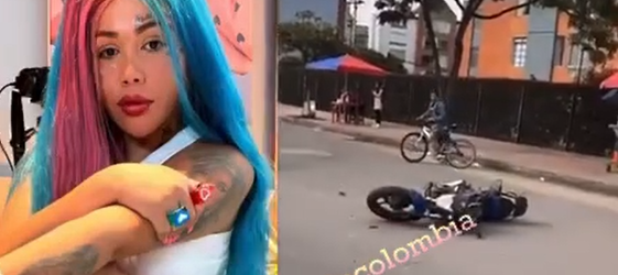 Yina Calderon accidente