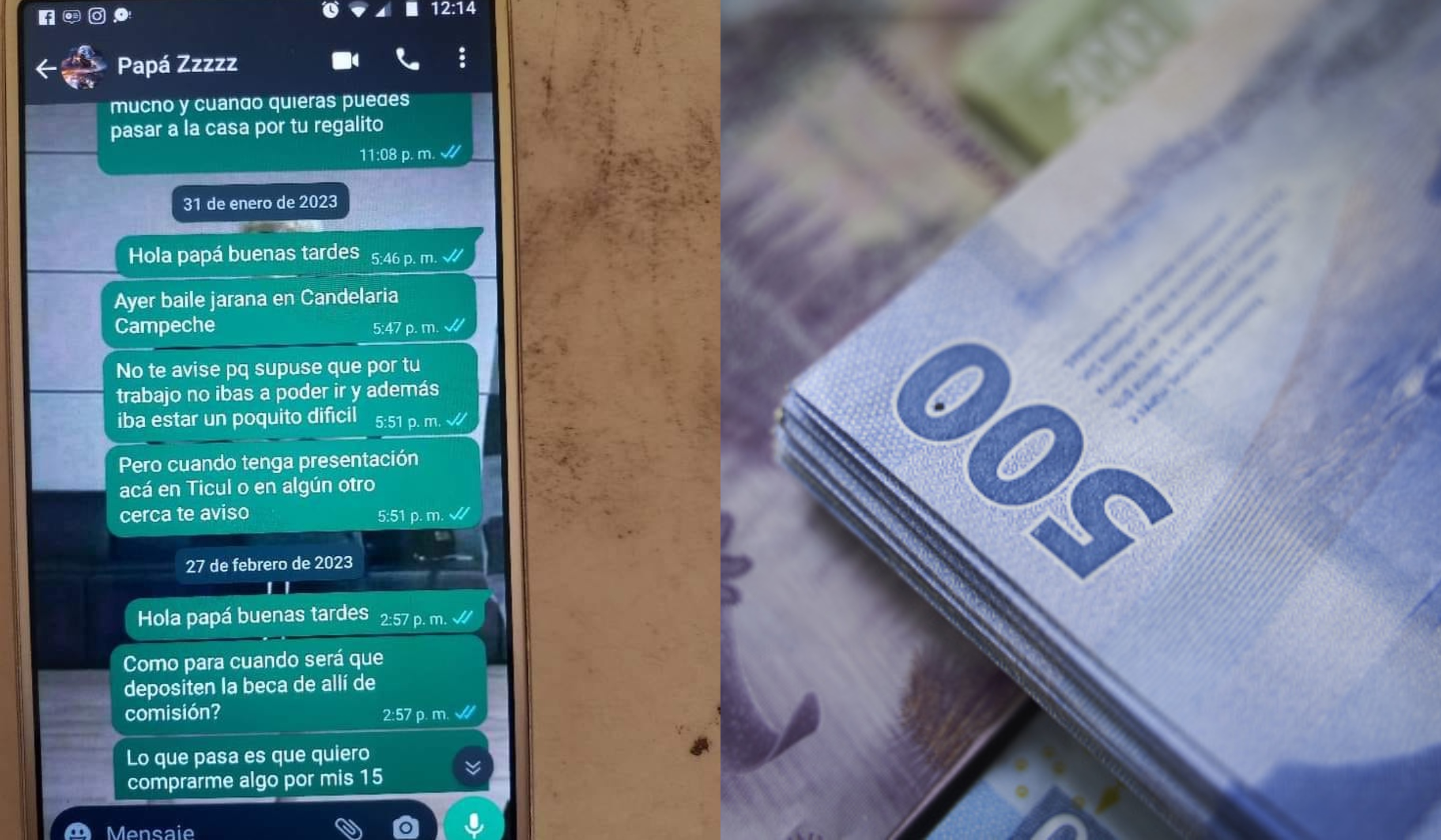 El sujeto no solo se quedó con el dinero de la beca de su hija, sino que también dejó de responder sus mensajes y la bloqueó en Facebook.