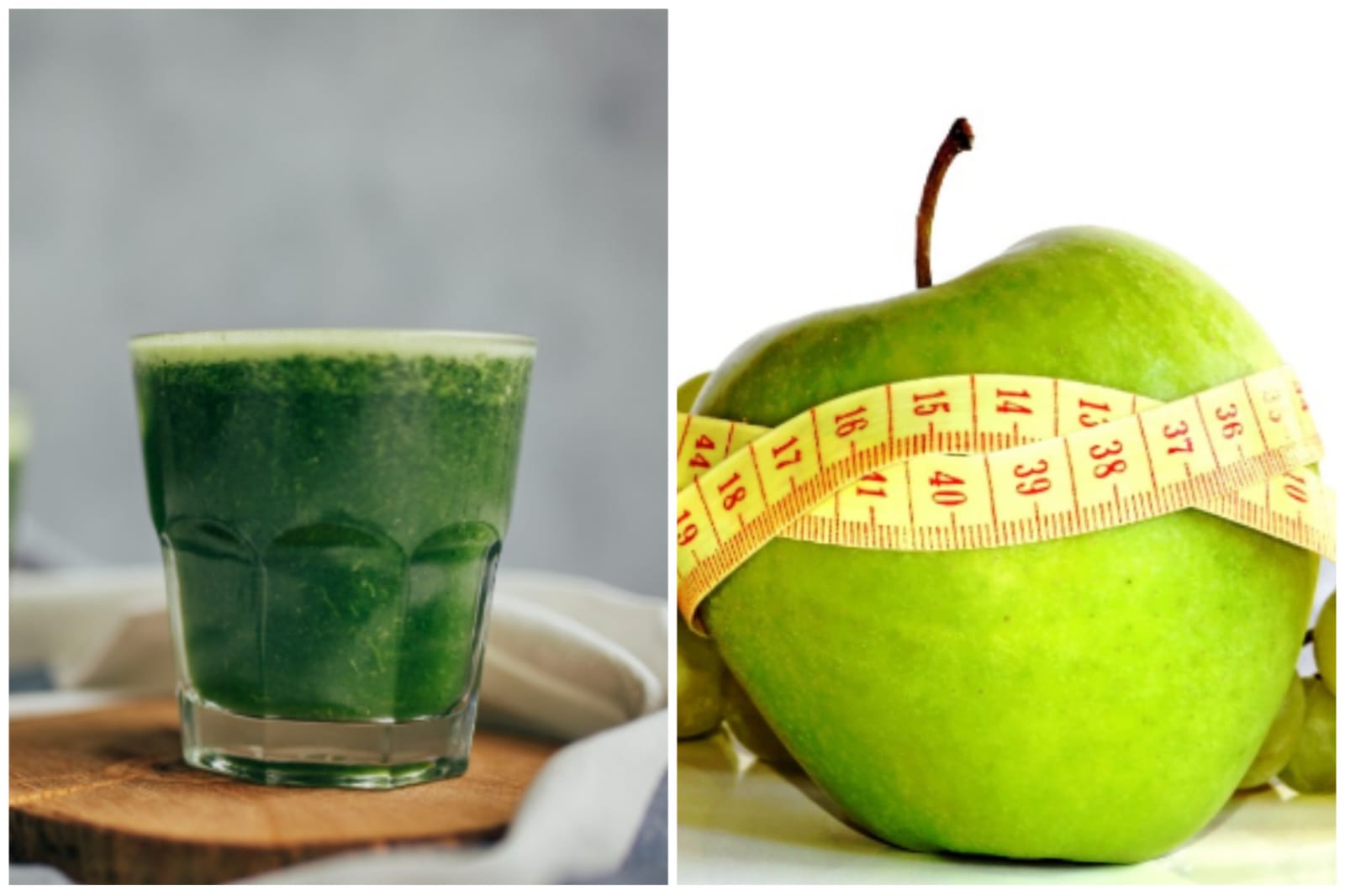 Jugo de manzana y kiwi para reducir los niveles de glucosa y bajar de peso