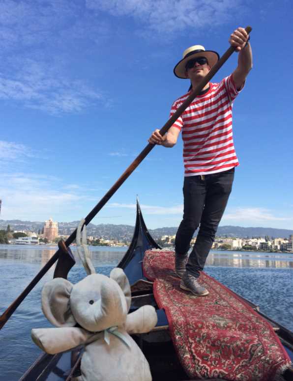 Elefante de juguete en Venecia