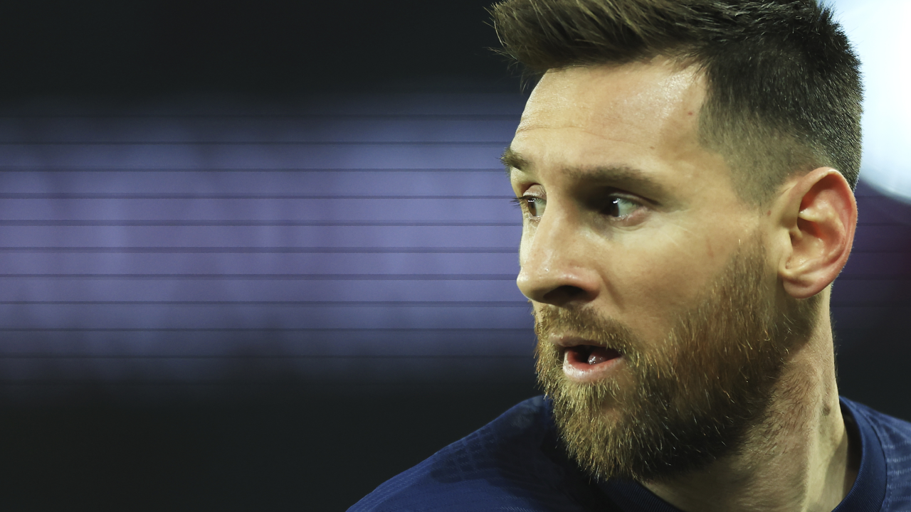El argentino Lionel Messi, del París Saint-Germain, durante el partido contra Lyon en la liga francesa, el domingo 2 de abril de 2023. (AP Foto/Aurelien Morissard)
