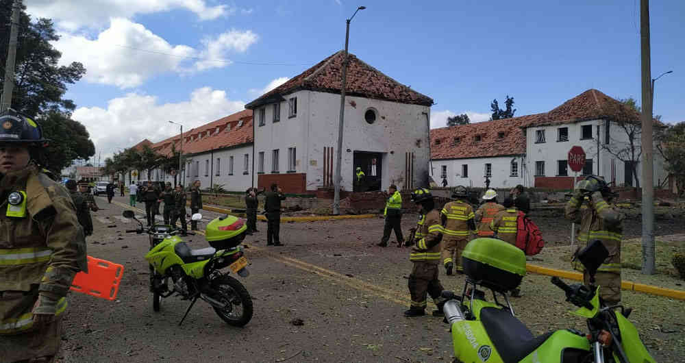 Asi Registra El Mundo La Explosion De Un Carro Bomba En Escuela General Santander