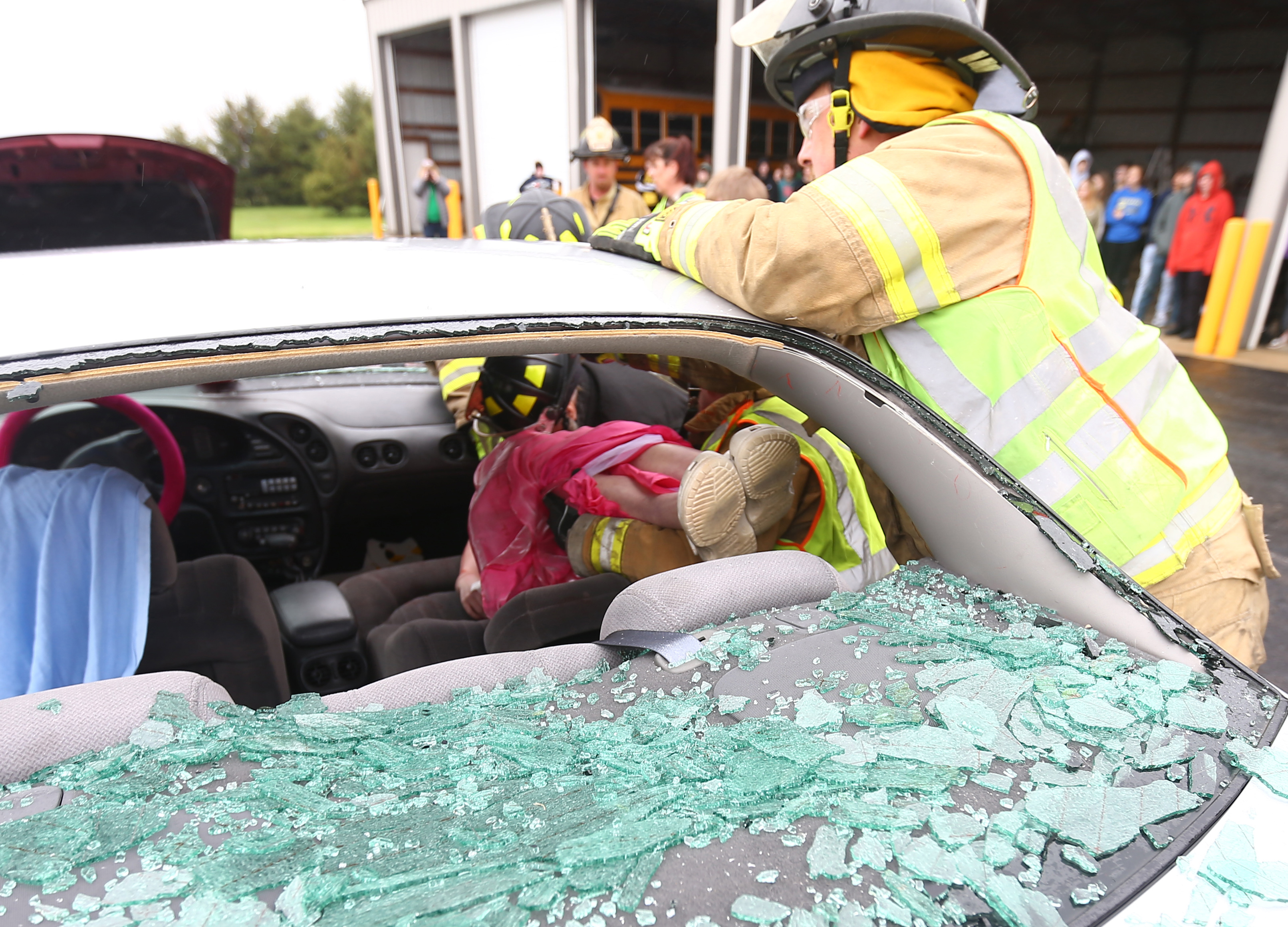 Leland High School hosts mock prom disaster drill to hit home safety lesson  – Shaw Local