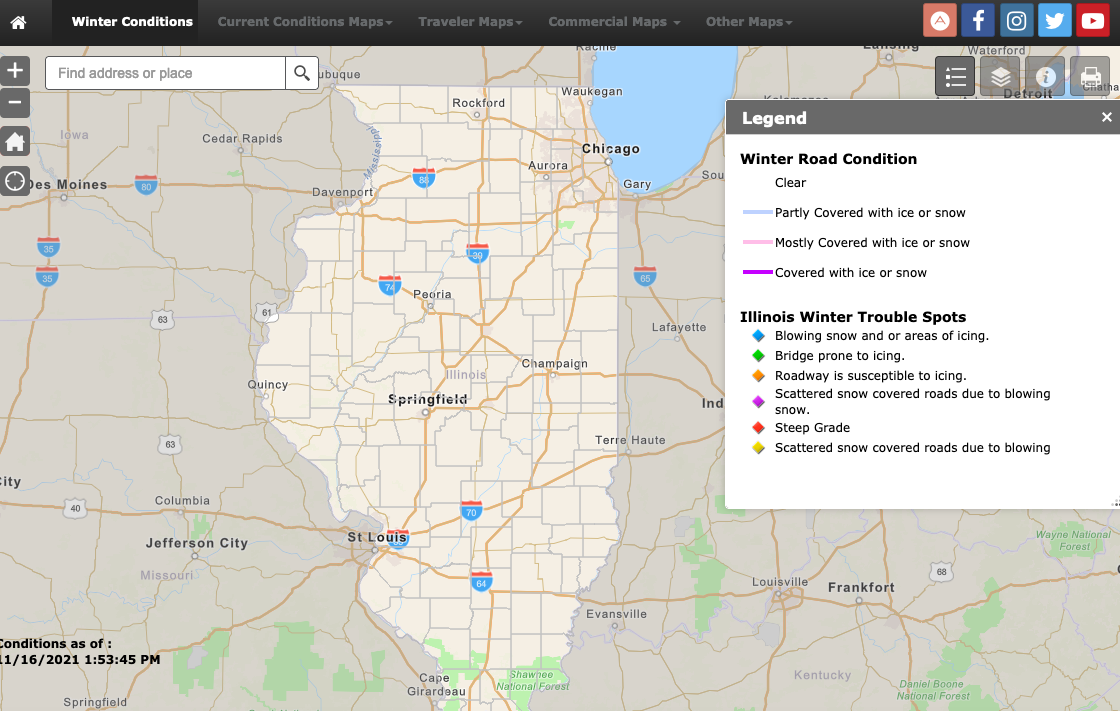 Idot Has Improved Online Winter Road Condition Map – Shaw Local