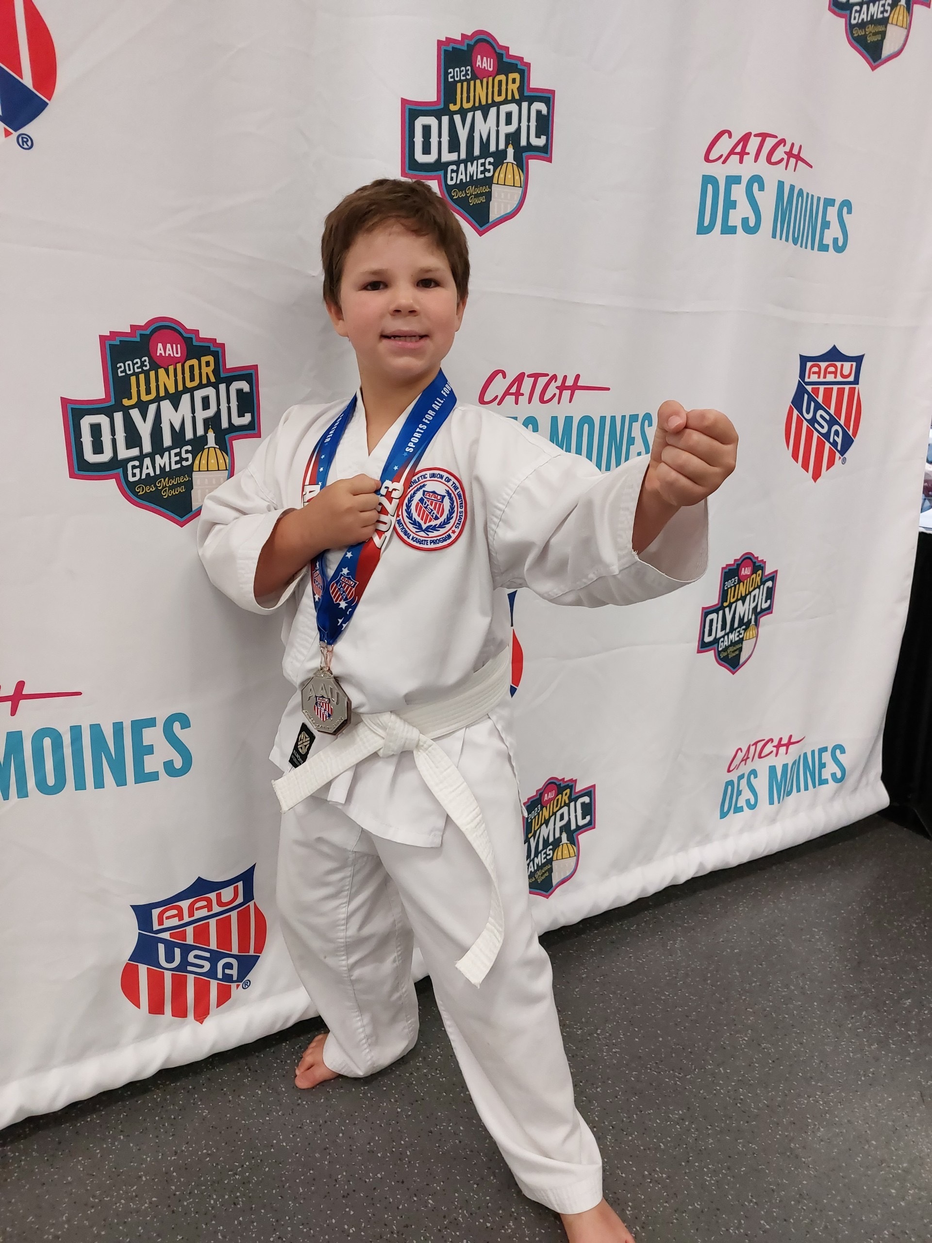 Three Marengo boys competed, won medals in AAU Junior Olympic Games in Iowa 