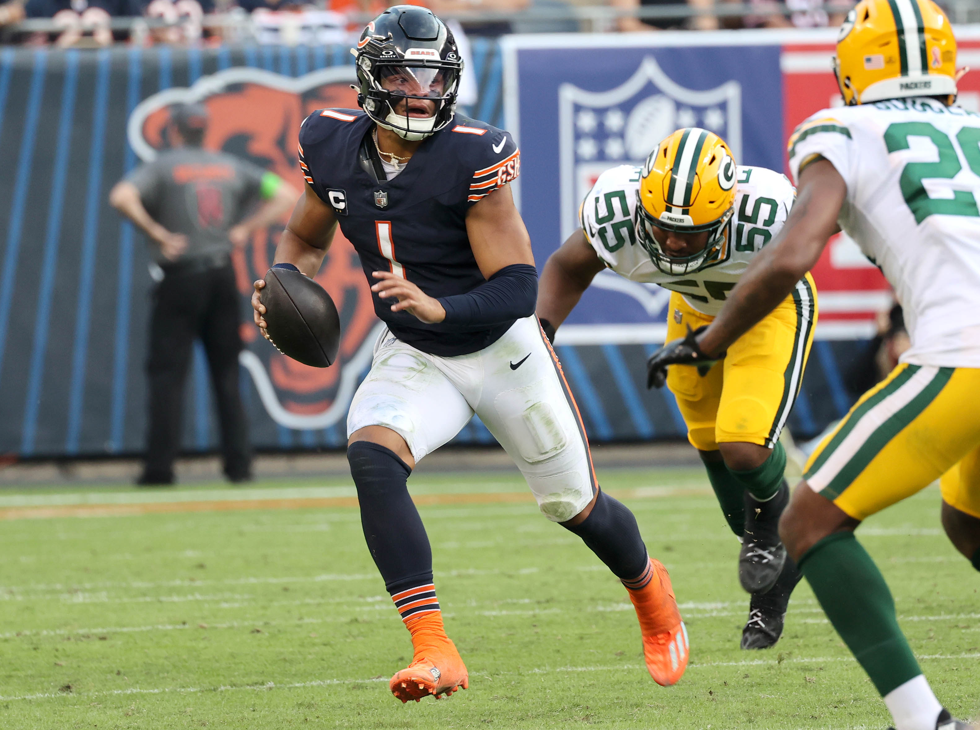 Bears-Packers Line of Scrimmage Mural