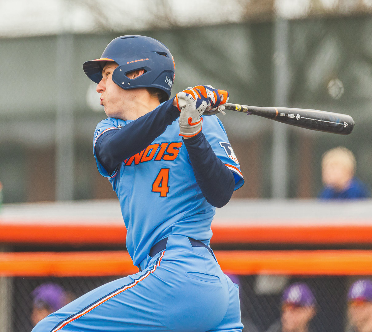 Illini Baseball finishes series sweep at Northwestern